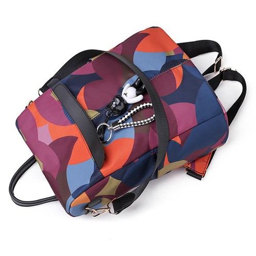 Women/'s Multicolor Backpack Bear Pendant Cute Girls Pack Oxford Cloth Fashion