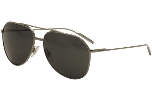 Dolce /& Gabbana D/&G DG2166 2166 04//87 Gunmetal Fashion Pilot Sunglasses 61mm