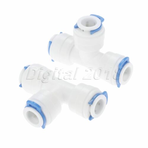 Reverse Osmosis RO System Water Filters Connectors Fitting Connection T Type 2pc 