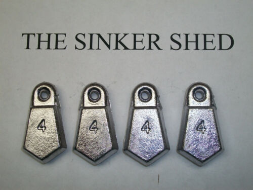 quantity of 6/12/25/50/100 FREE SHIPPIN 4 oz flat bank sinkers/decoy weight 