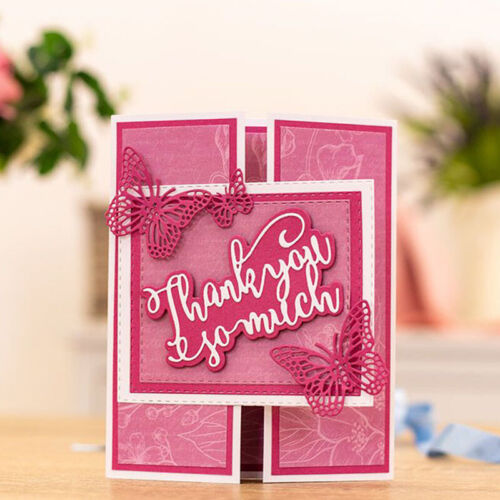 Expressions Best Wishes Greetings Cutting Dies Scrapbooking Embossing Stencil