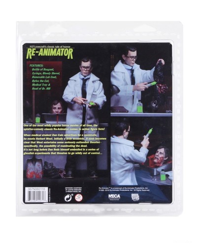 Herbert West Re-Animator 8” Clothed Action Figure NECA