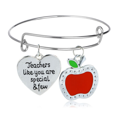 Apple Keychain Best Teacher Gift Love Heart Gifts For Teachers Present Thank You