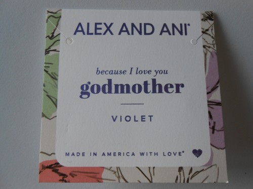 Alex and Ani Because I Love You GODMOTHER Bracelet Rafaelian Gold NWTBC