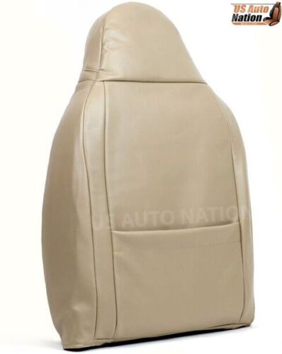 1999 2000 Ford F250 F350 Top Replacement Lean Back Leather Seat Cover in Tan