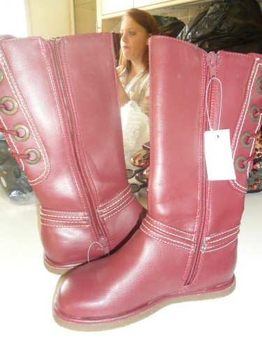 MISS EVIE BOOTS BNWT NEW GIRLS SIZES 10,11,12,13,1,2 LOVELY ZIP UP BOOTS