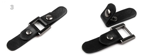 1 set joins cuir synthétique fermeture knebelverschluß Boucles Neuf 1404