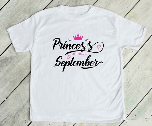 Princess Are Born In...All Months Available Kids T-Shirt