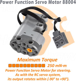 Technic Power-Functions Servo-Motor 88004 (3 Piece) Compatible with Lego-Motor M