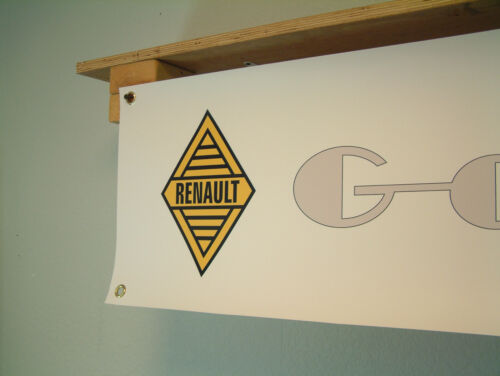 Renault Gordini Banner Classic Car Garage Workshop pvc sign