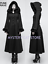 New PUNK RAVE Gothic Victorian Winter Warm Worsted Black Coat Y-796 FAST POSTAGE