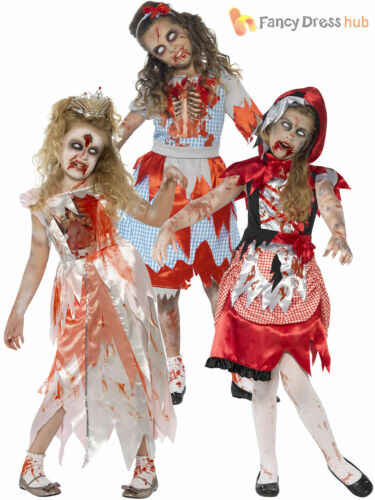Filles Zombie Princess Costume Dorothy CHAPERON ROUGE Conte de Fées Halloween Déguisements 