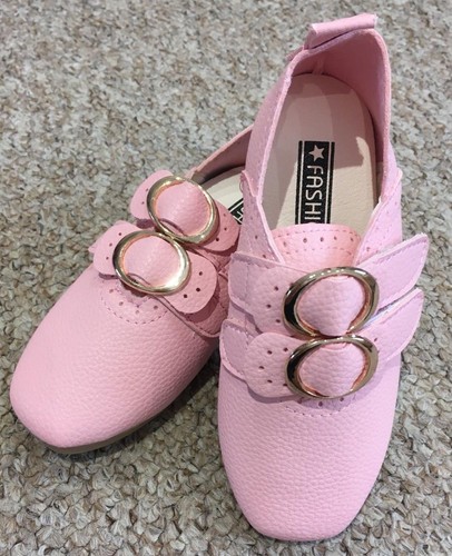Girls Baby Children/'s Kids Christening Wedding Satin Bow Party Patent Shoes Size