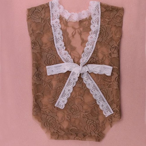 Newborn Baby Photography Props Girl Bodysuit Infant Lace Photo Clothes Romper