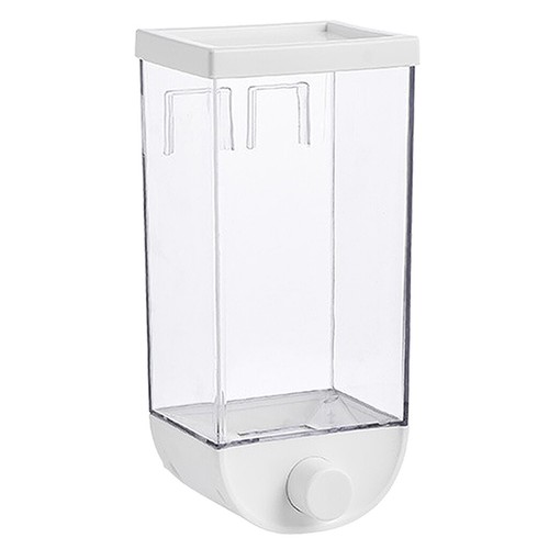 Details about / Wall Mount 1500ml Clear Dry Food Dispenser Container for Nuts Beans Grain Food
