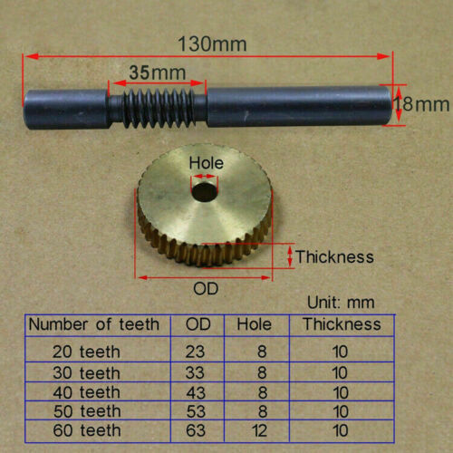 Para propulsión engranaje 1 modulo 20to60 dientes de latón engranaje helicoidal y acero ola 