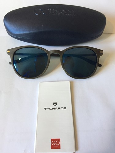 Grey Polar Lenses T-Charge T9036 Mens Sunglasses in Colour E01A Matt Brown