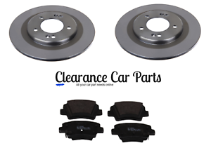 FOR TOYOTA AURIS PETROL DIESEL HYBRID REAR BRAKE DISC AND PADS 2012 TO 2018 UK