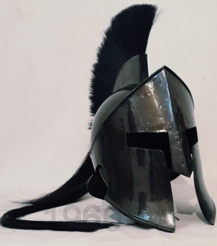 300Movie Solid Steel Helmet Medieval Gift item Details about  / 300 King Leonidas Spartan Helmet