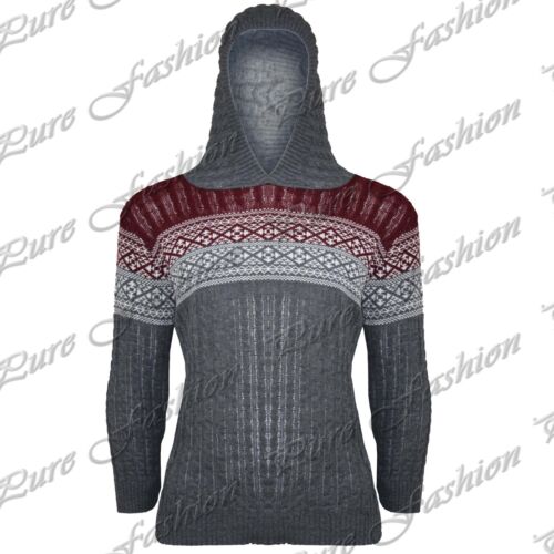 Para Hombre Azteca Grueso Cable De Punto Jersey Con Suéter Sudadera de manga larga superior 