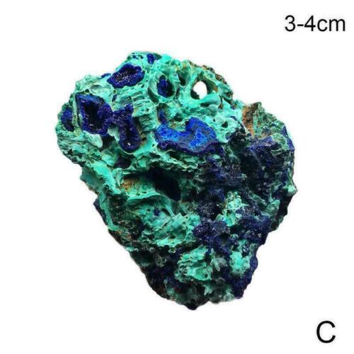 Natural Azurite Malachite Geode Crystal Mineral Blue Ore I1P5 UK Home J3N1 