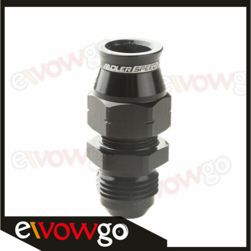8AN AN-8 AN8 Straight Male To 1//2/" 0.5/'/' Tube Adapter Black