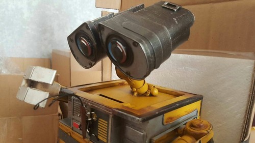WALL-E e robot model money coin piggy bank tin tinplate handmade metal replica