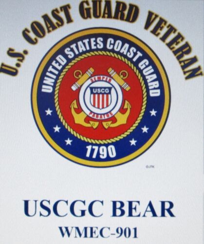 USCGC BEAR*  WMEC-901* FAMOUS CLASS COAST GUARD VETERAN EMBLEM*SHIRT