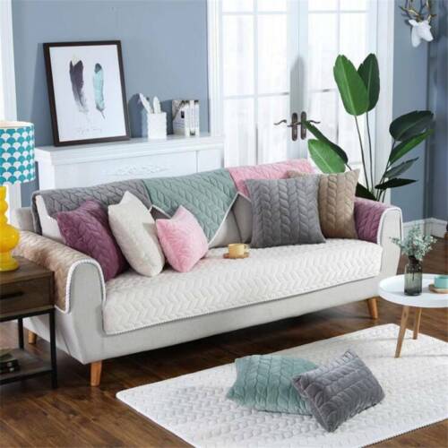 Thicken Sofa Cover Non-slip Plush Soft Couch Slipcovers Home Decor T