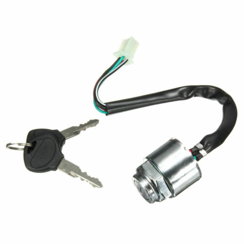 Universal Motorcycle Ignition Barrel Switch 2 Keys 4 Wire For ATV Quad Dirt Bike