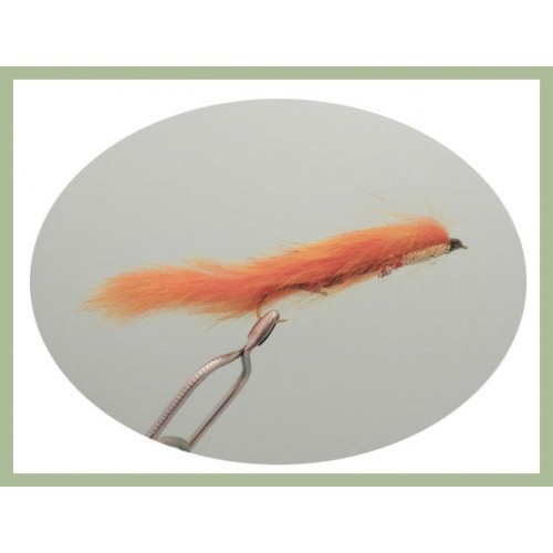 Rear Hook, Fishing Flies Size 10 4 Orange Snake Zonker Snake Flies