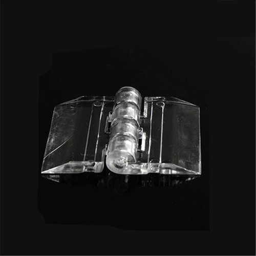 10PCS Durable Clear Acrylic Folding Hinges Transparent Plexiglass Hinge 5 Sizes