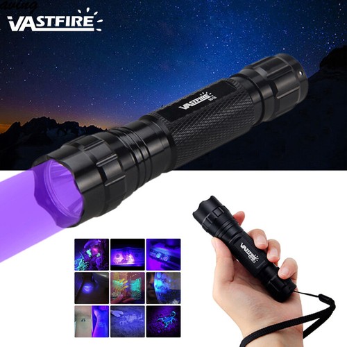 501B Tactical Flashlight UV LED predator Hunting Light Torch 18650 Switch Mount