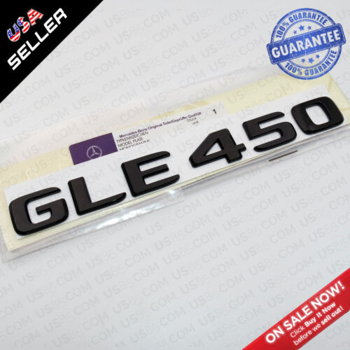 ABS GLE 450 Emblem 3D Trunk Logo Badge Decoration AMG Modified Gloss Black