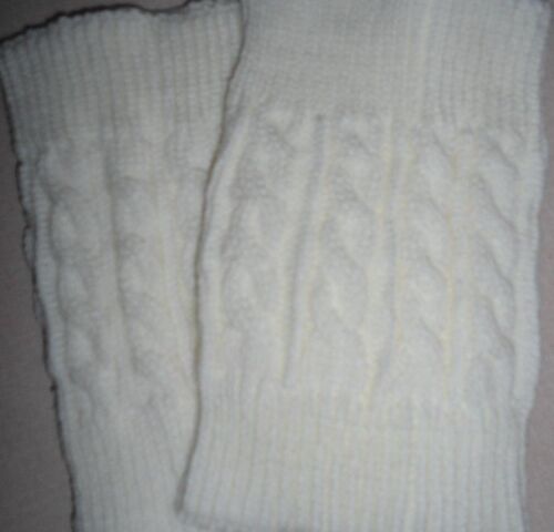Boot Cuffs Boot Toppers Ivory Cable Knit Boot Cuffs One Size Fits Most NEW