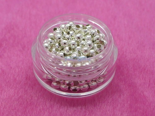 Jewelry Findings Diy 3mm 4mm Gold//Silver//Bronze//Silver Tone Metal Beads Smooth