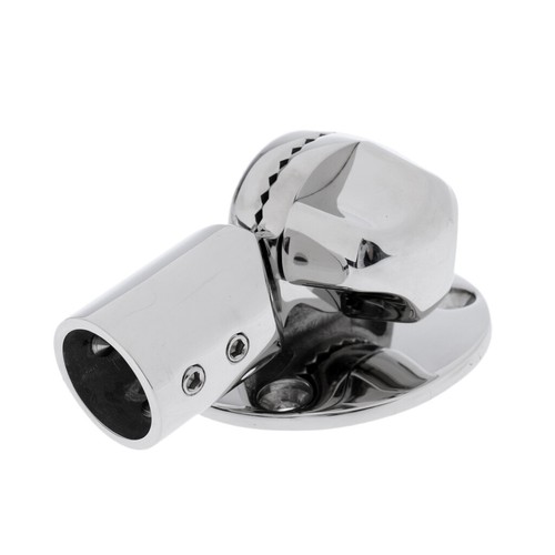 Marine Grade Stainless Steel VHF Aerial Antenna Ratchet Base Mount for Boat