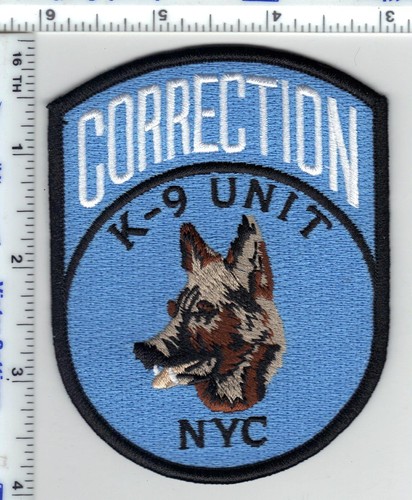 New York City Department of Corrections K-9 Unit Shoulder Patch