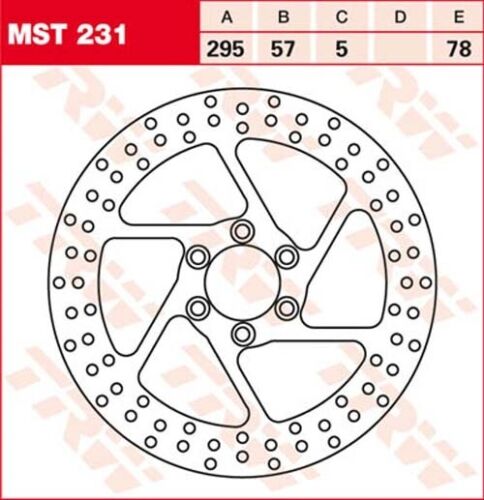 Disque de frein suzuki vs800 GL Intruder vs52b Bj 1992 TRW Lucas mst231