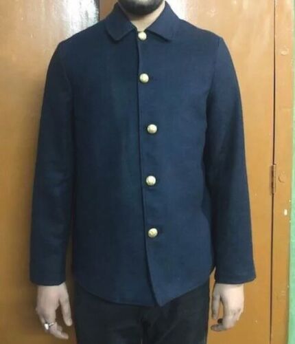 Army Blue Wool 5-button Blouse Sack Coat Size 48 Long Cotton Lined