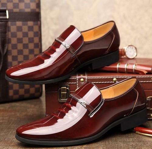 Mens Hollow Dress Business Shoes Pointy Toe Casual Wedding Slip On Sandal Loafer