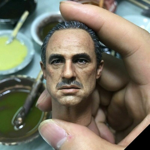 Custom The Godfather 1//6 Scale Marlon Brando Head Sculpt F 12/" Hot Toys figure