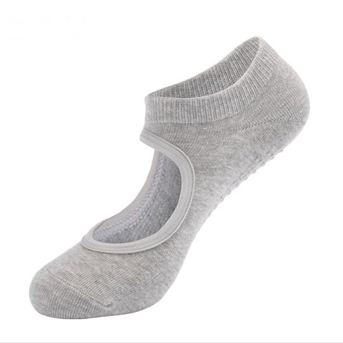 For Womens Cotton Socks Non Slip Yoga Barre Skid Pilates Barre Grips Ballet Sock