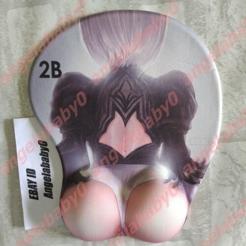 Game NieR:Automata YoRHa 2B Buttock Silicone 3D Mouse Pad Mat Playmat Wrist Rest