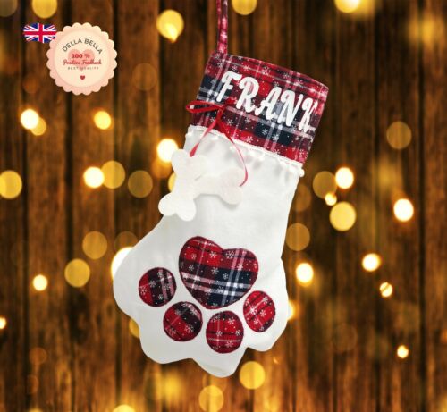 Personalised Dog Stocking Pet Chris Stocking Christmas Custom Gift Pet