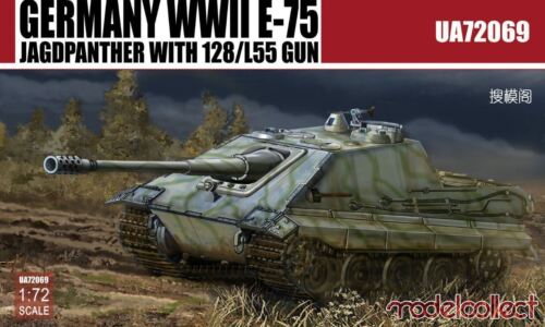 Germany WWII E-75 Jagdpanther with 128//L55 gun Modelcollect UA72069 1:72