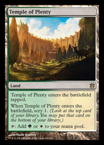 MTG: Temple of Plenty Magic Card Rare Land Born of the Gods 