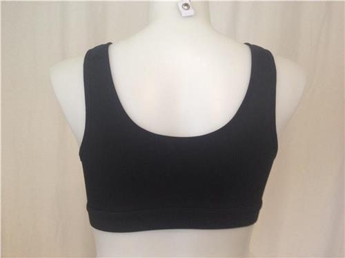 NWT LANE BRYANT SPORT BY CACIQUE FRONT CLOSE NO WIRE SPORTS BRA BLACK SZ 42B