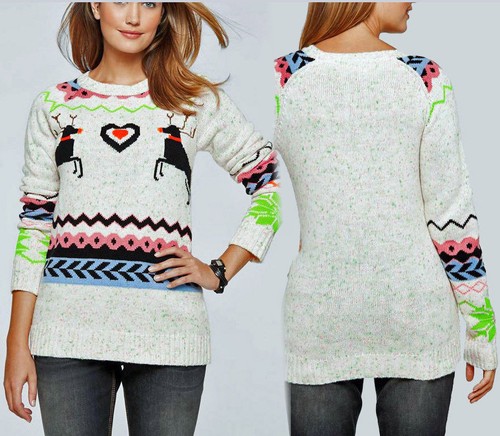 Casual long pull en norvégiens-LOOK taille 44 46 wollweiß 933246 nouveaux vêtements