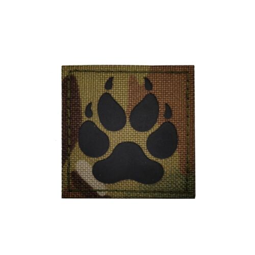Details about  / Reflective Square K9 Dog Pet Paw Hook Loop Patch Backing Fastener Badge Cp Black